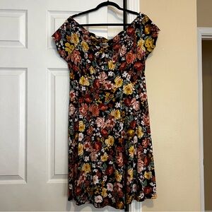 Off the shoulder floral dress